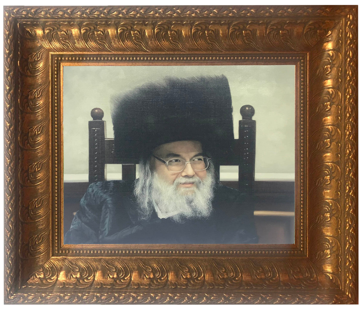Belzer Rav framed picture painting, size: 11*14 - LEHADAR