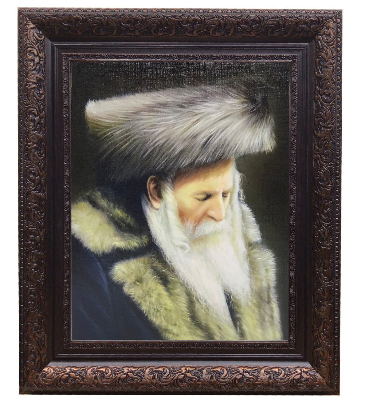 Bobover Rebbe-Reb Bentzion Framed Picture - LEHADAR