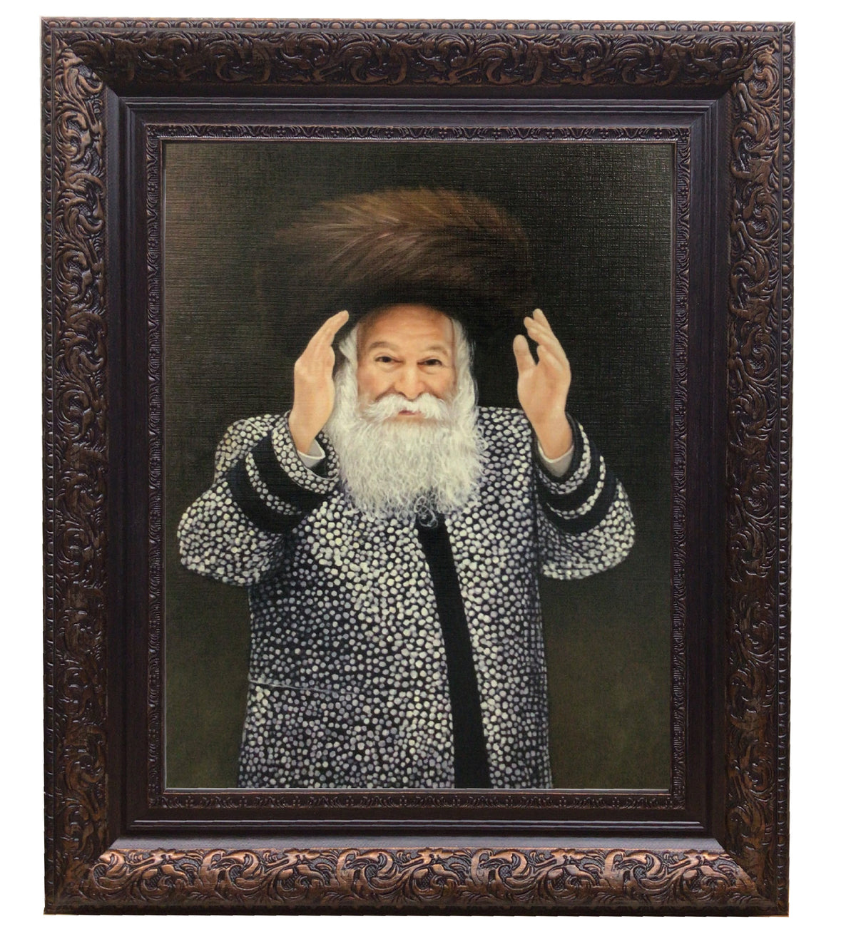 Bobover Rebbe- Reb Bentzion Standing Framed Picture, size: 11*40 - LEHADAR