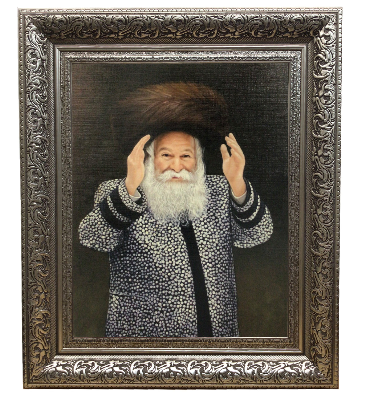 Bobover Rebbe- Reb Bentzion Standing Framed Picture, size: 11*40 - LEHADAR
