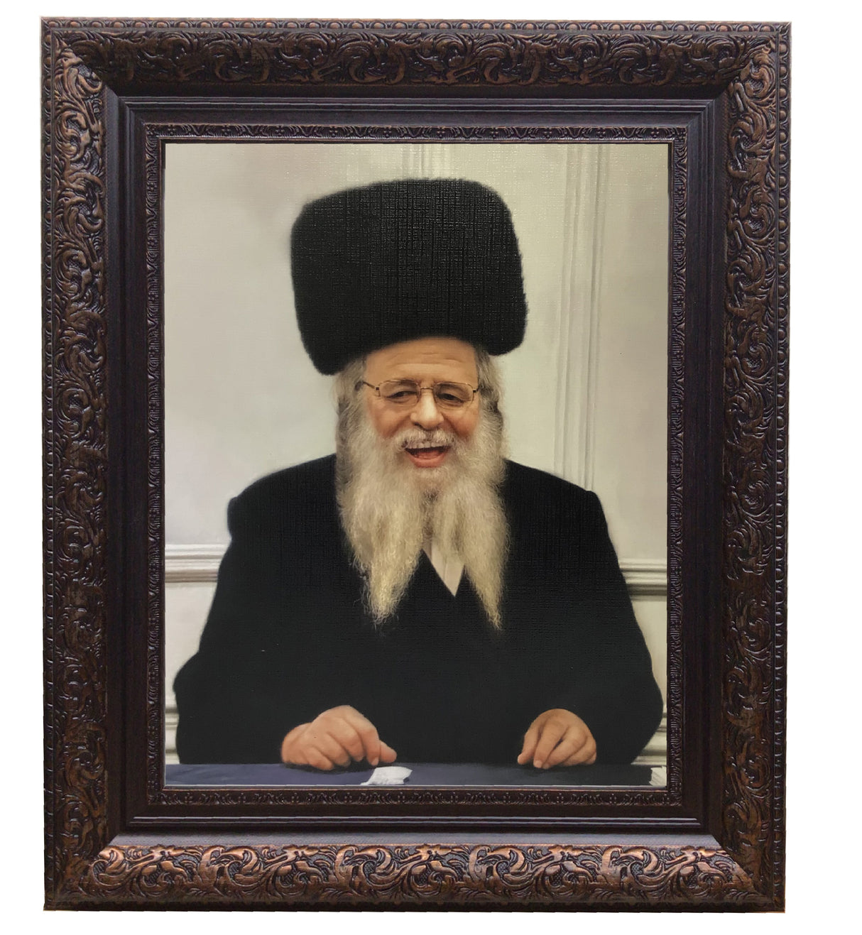 Rav Shaul Alter M'ger Framed Picture-Painting, size: 11*14 - LEHADAR