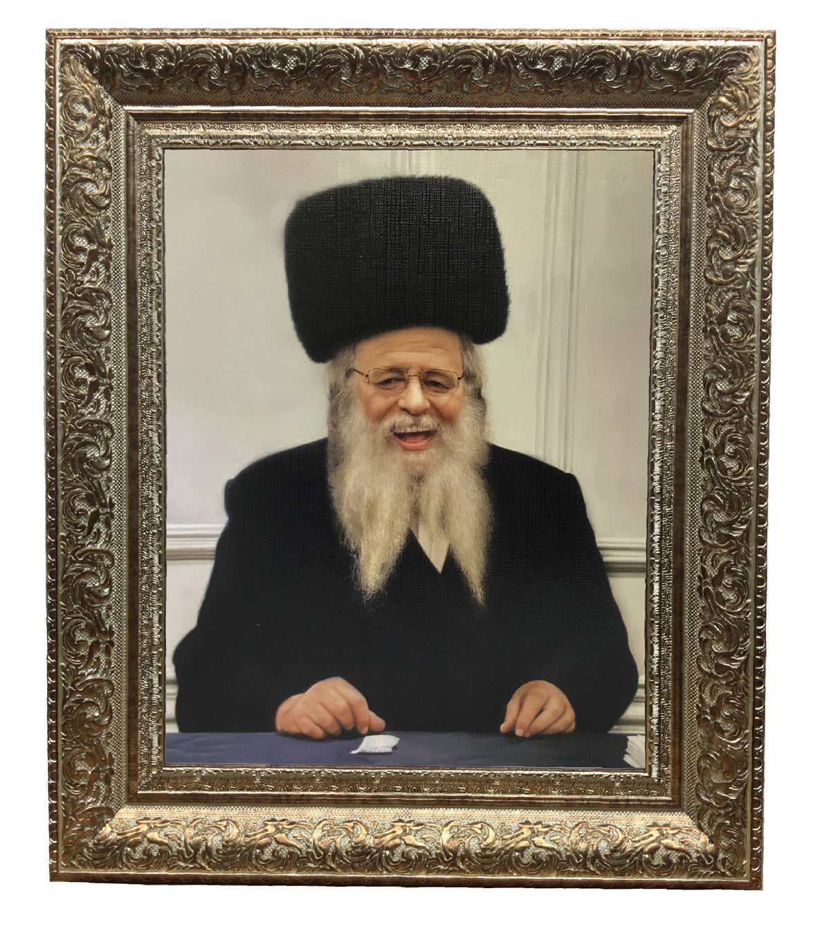 Rav Shaul Alter M'ger Framed Picture-Painting, size: 11*14 - LEHADAR