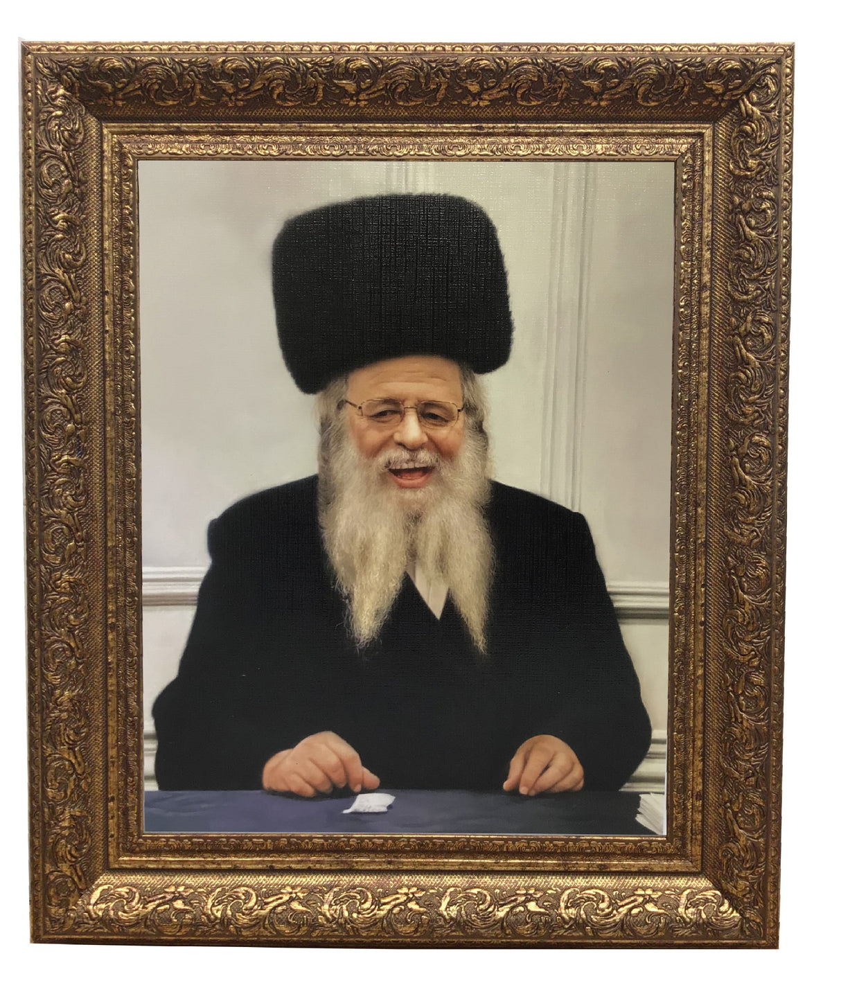 Rav Shaul Alter M'ger Framed Picture-Painting, size: 11*14 - LEHADAR