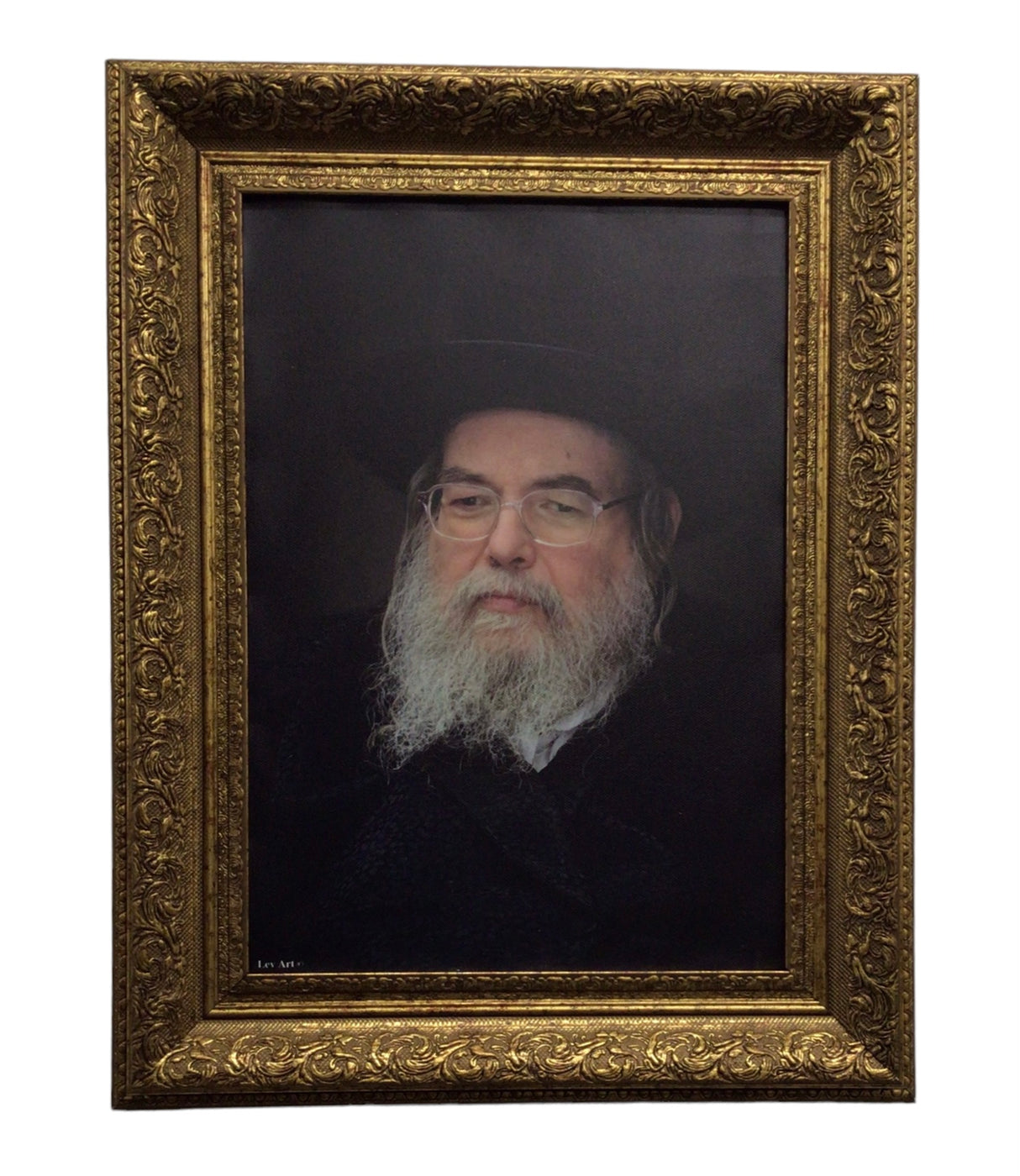 Framed Canvas of the Belz Rebbe - LEHADAR