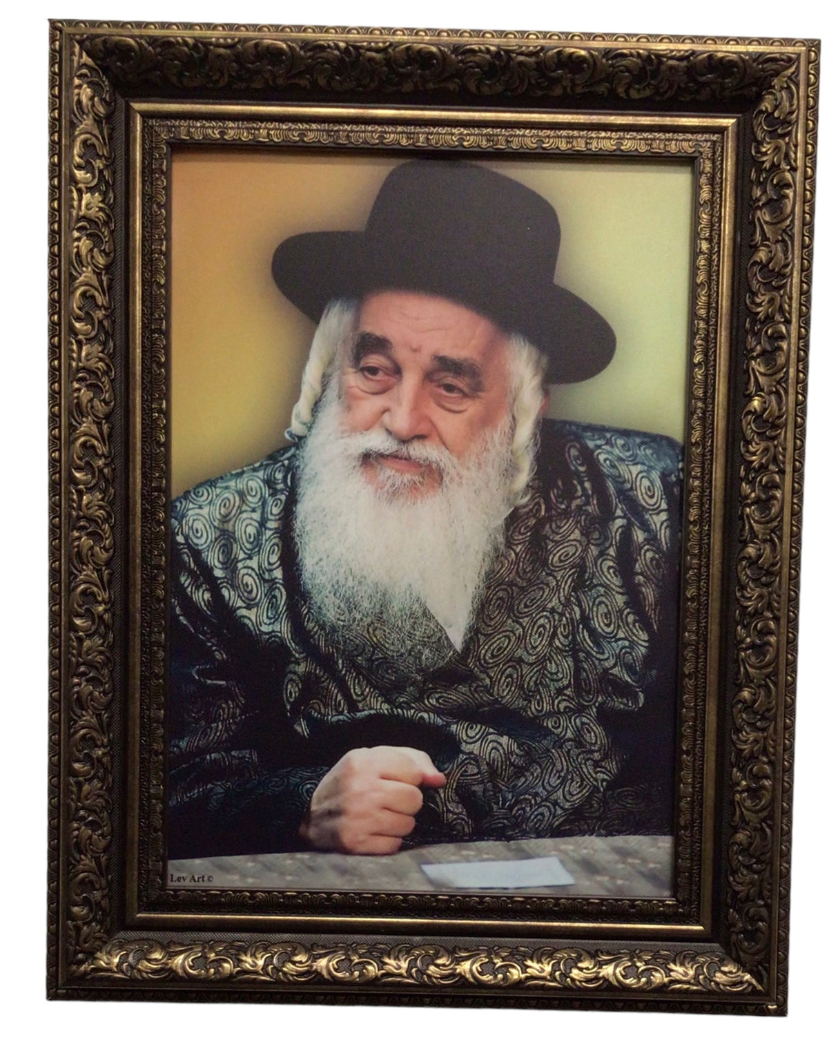 Framed Canvas of the Viznitz Rebbe-Yeshuas Moshe - LEHADAR