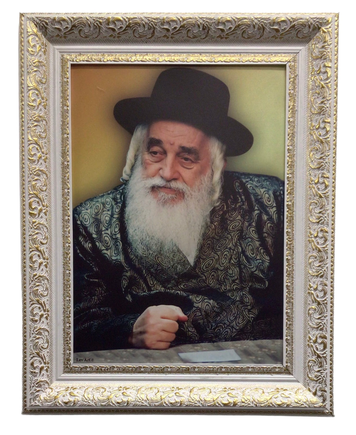 Framed Canvas of the Viznitz Rebbe-Yeshuas Moshe - LEHADAR