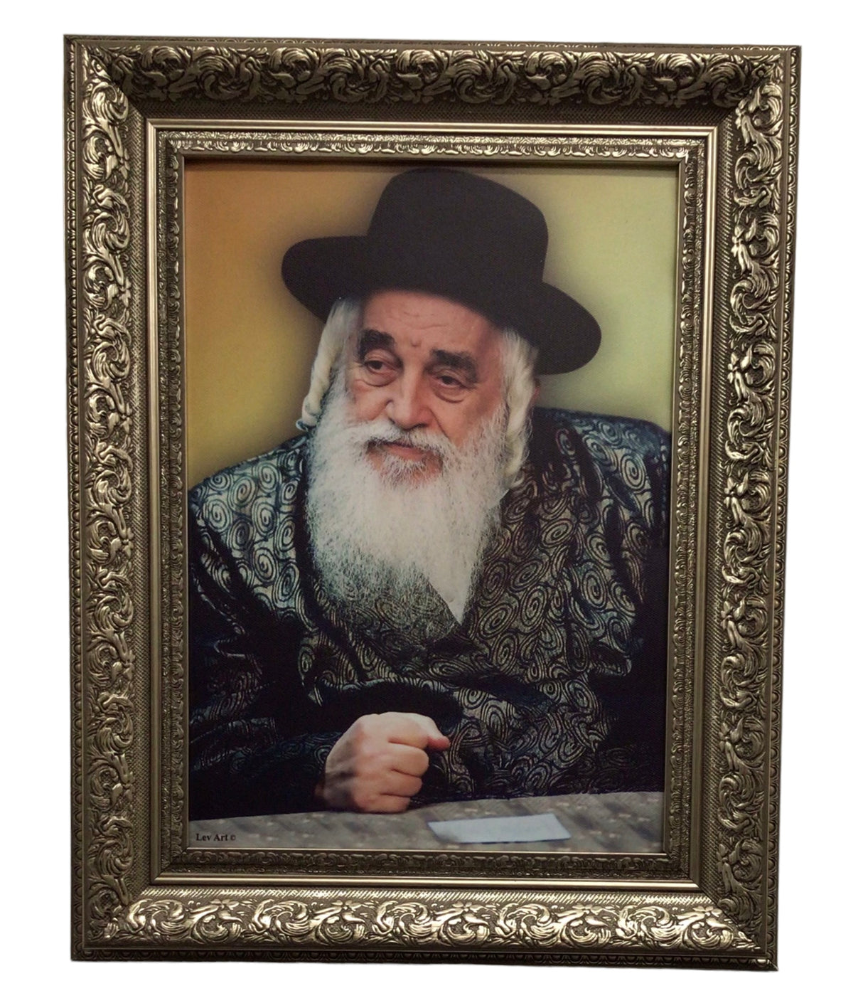 Framed Canvas of the Viznitz Rebbe-Yeshuas Moshe - LEHADAR