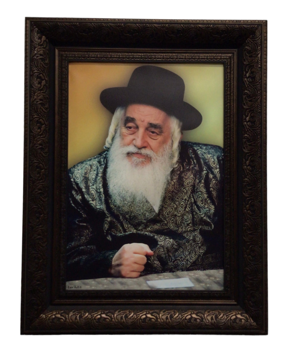 Framed Canvas of the Viznitz Rebbe-Yeshuas Moshe - LEHADAR