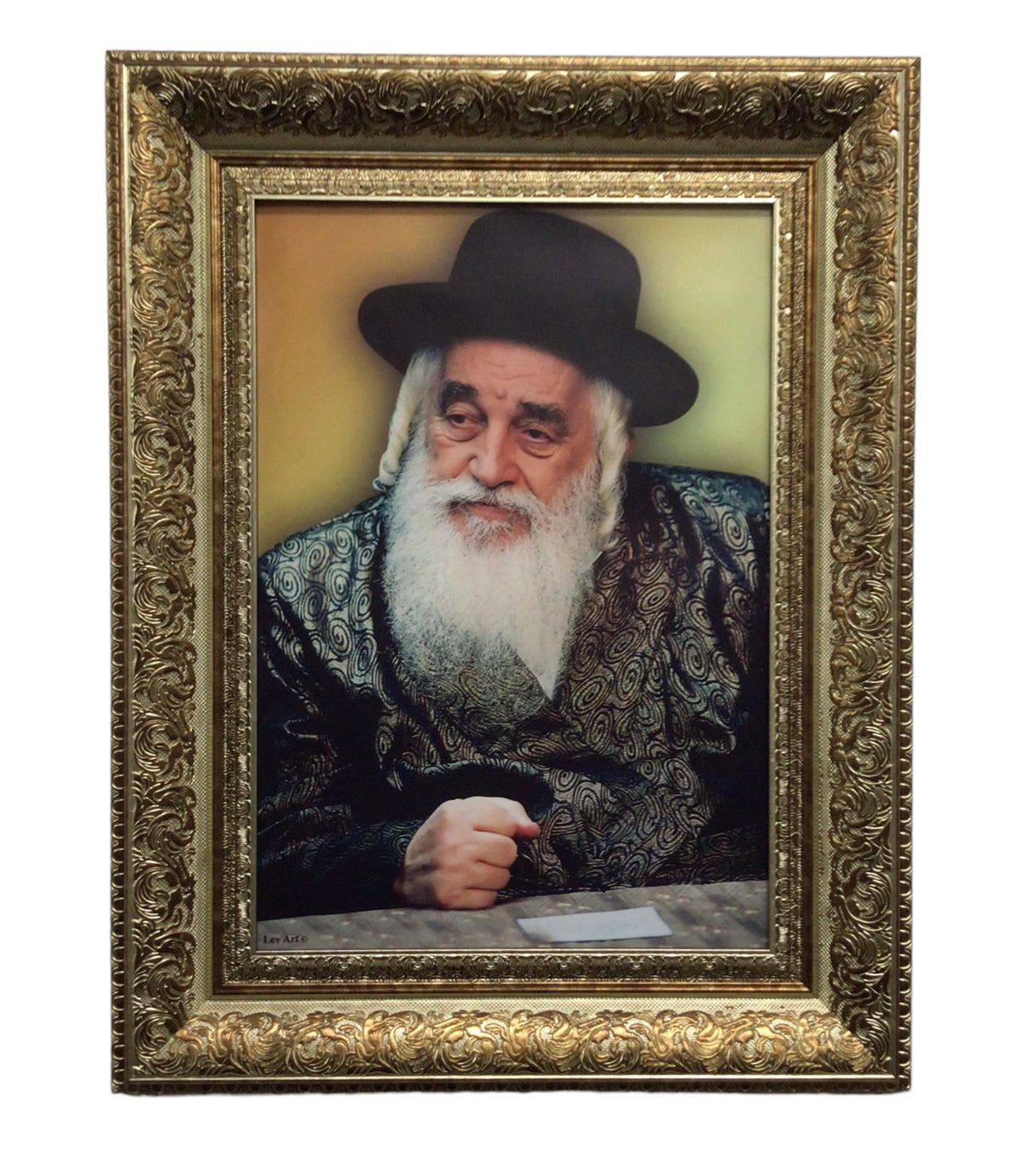 Framed Canvas of the Viznitz Rebbe-Yeshuas Moshe - LEHADAR