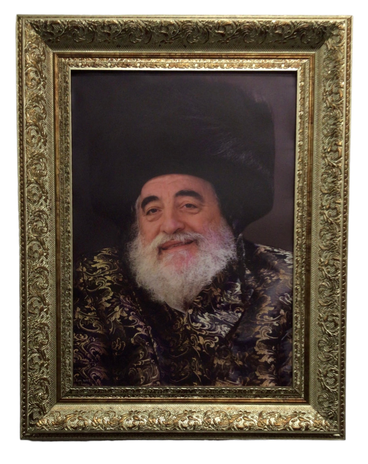 Framed Canvas of the Viznitz Rebbe R" Yisroel, size: 17*21 - LEHADAR