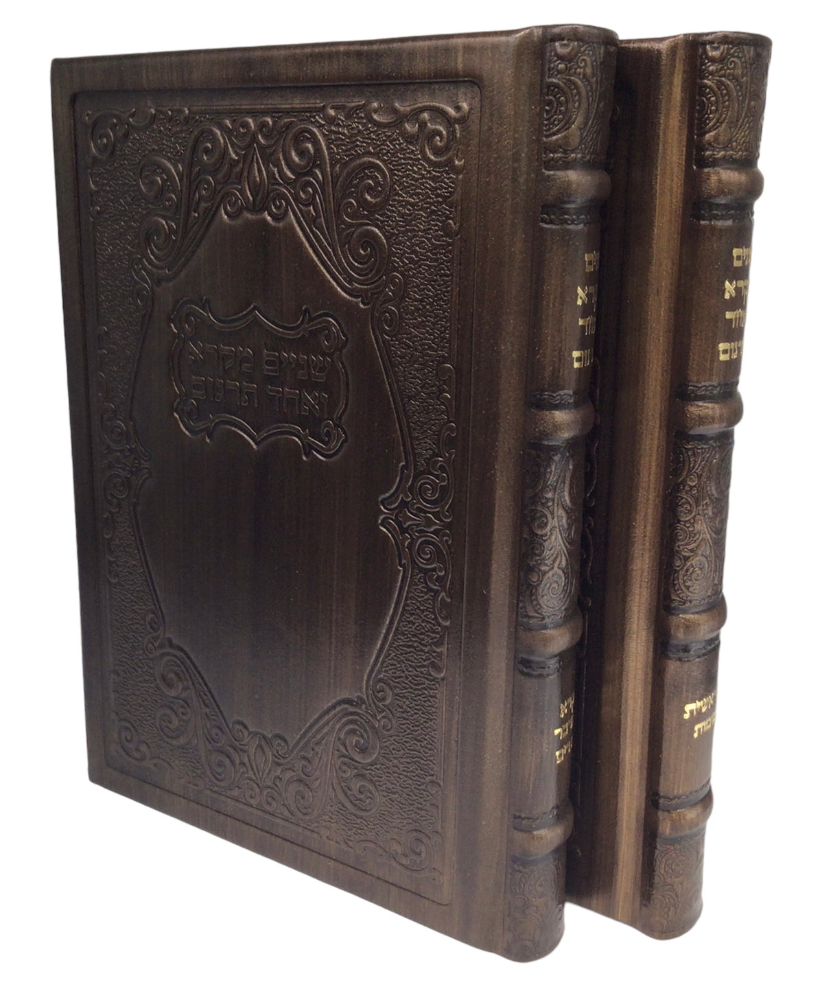 Leather Shnaim Mikra- 2V set, Large - LEHADAR