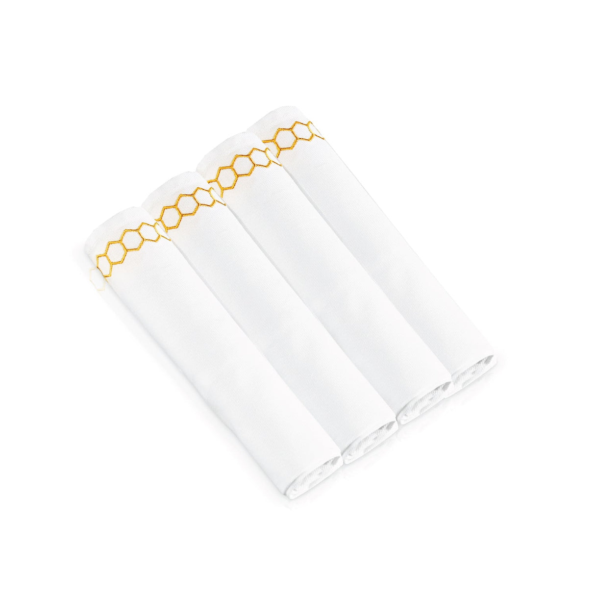 Honeycomb Cloth Napkins- Gold- Set of 4 - LEHADAR