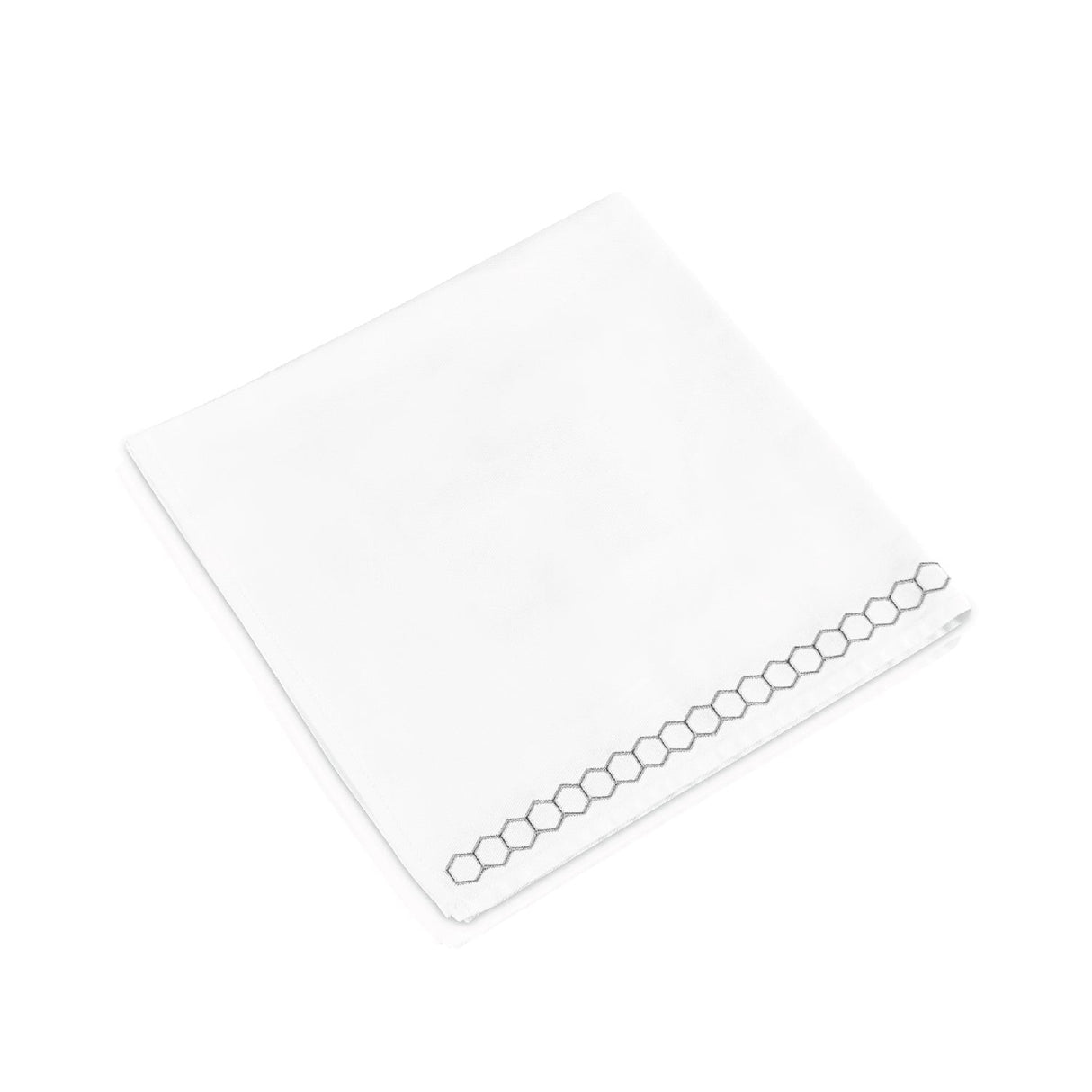 Honeycomb Cloth Napkins- Silver- Set of 4 - LEHADAR