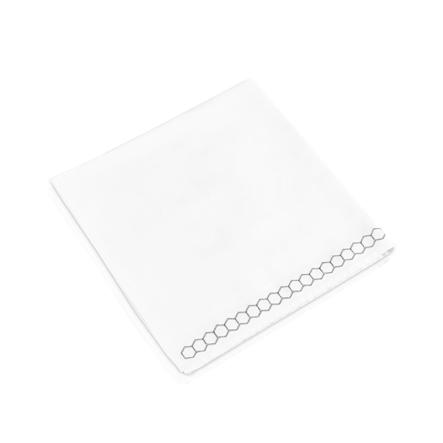 Honeycomb Cloth Napkins- Silver- Set of 4 - LEHADAR