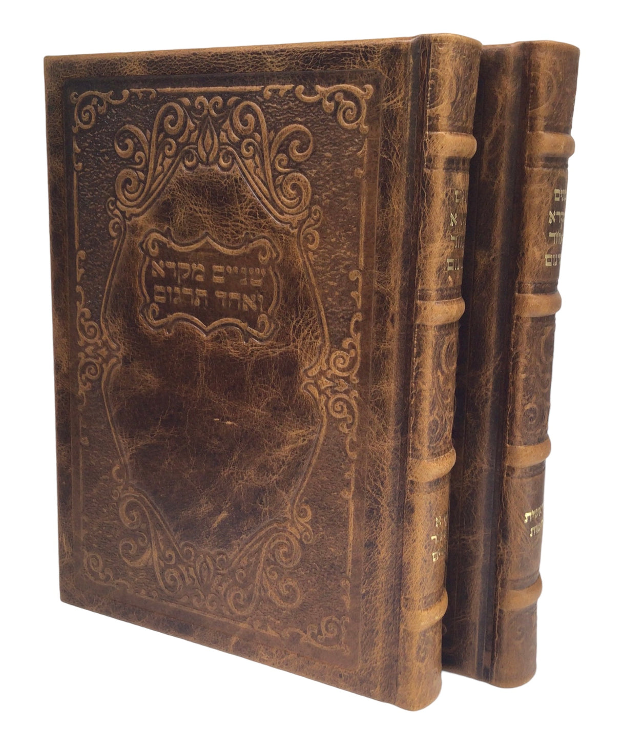 Leather Shnaim Mikra- 2V set, Large - LEHADAR