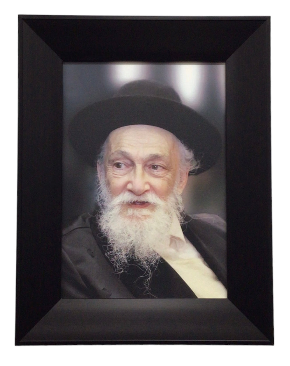 Painting of R' Meir Soloveitchik, Modern Brown Fram - LEHADAR