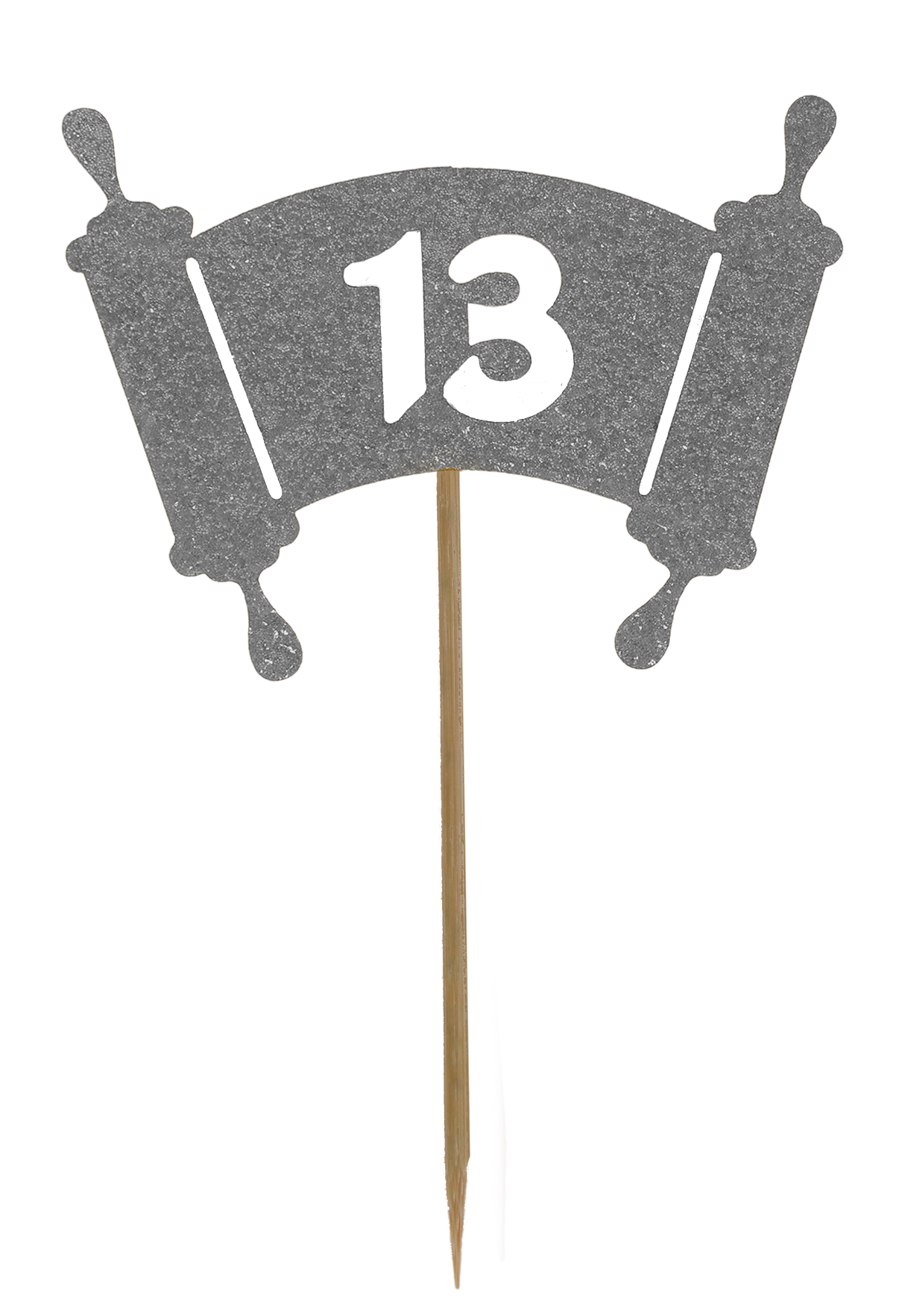 10 Bar Mitzva - Torah Toothpicks for Cake Decoration - LEHADAR