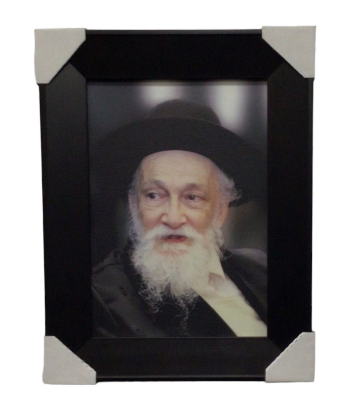 Painting of R' Meir Soloveitchik, Modern Brown Fram - LEHADAR
