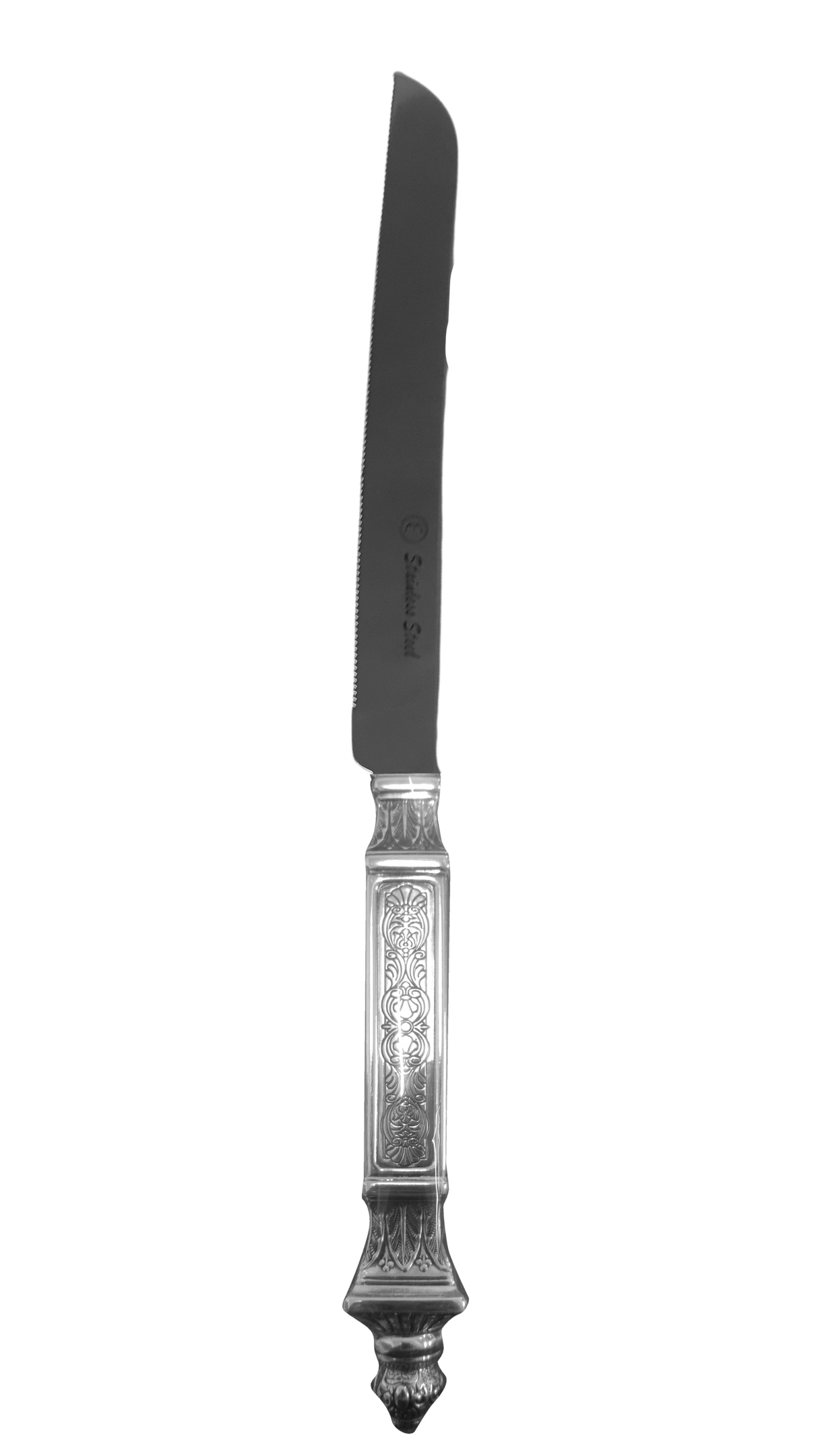 Silver Knife Serrated Bagetal - LEHADAR