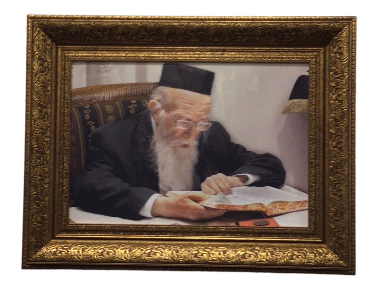 Painting of R' Mechel Yida Lefkowitz, size: 14*20 - LEHADAR