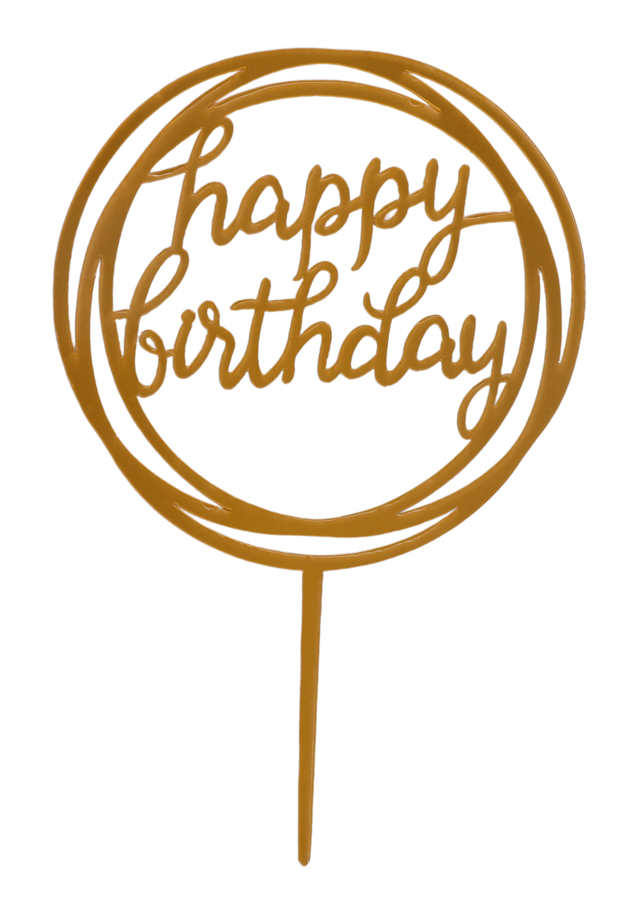 Happy Birthday Cake Topper 4"x6" - LEHADAR