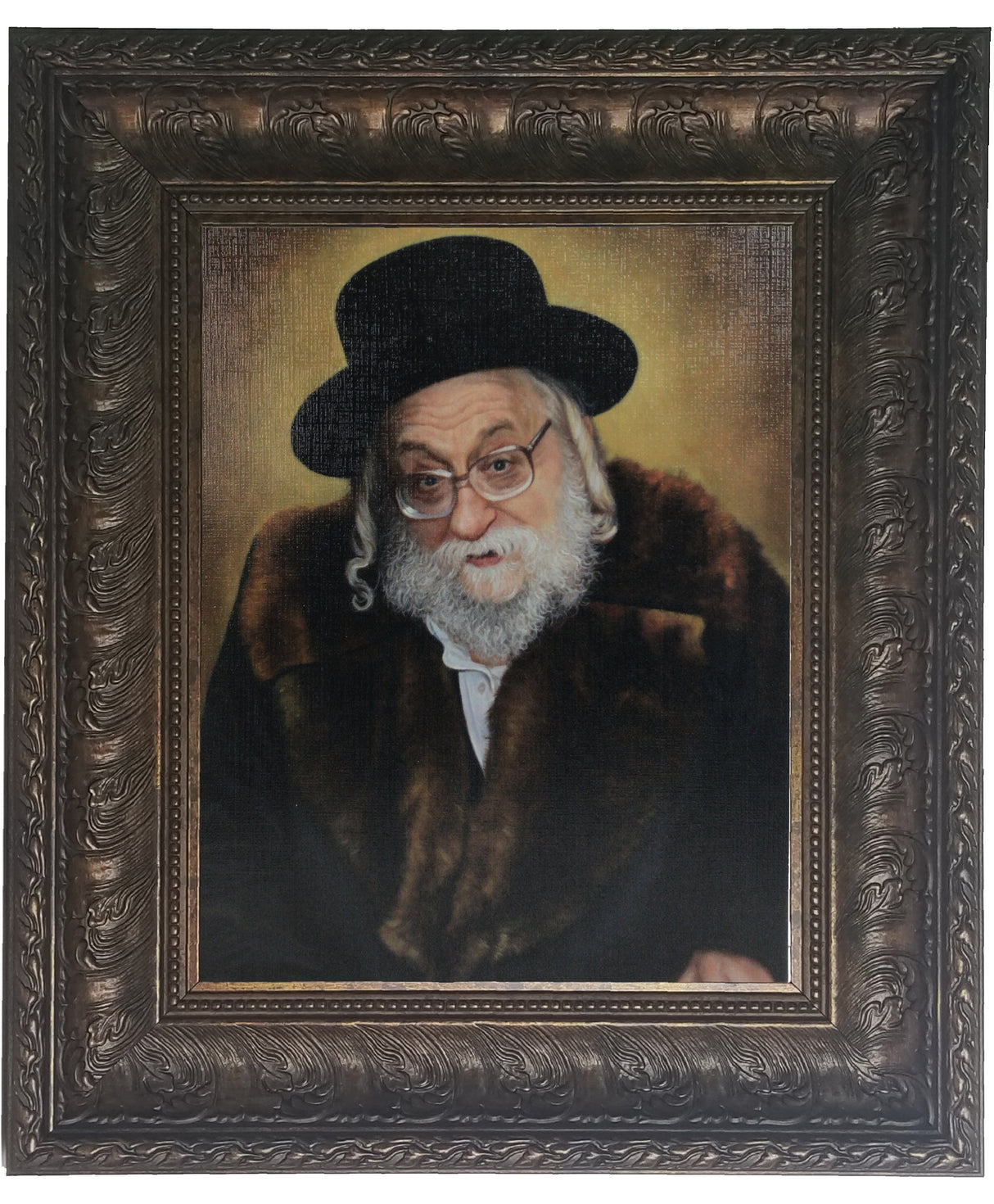 Rachmastrivka Rebbe Framed Picture-Painting, size: 11*14 - LEHADAR