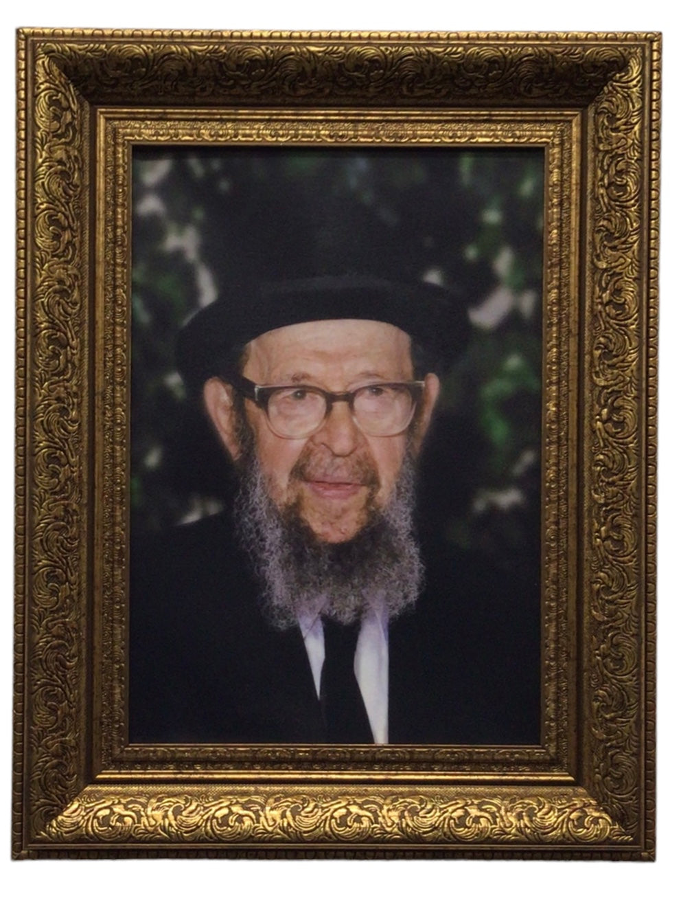 Painting of R' Avigdor Miller, Size 14x20, Gold Frame - LEHADAR