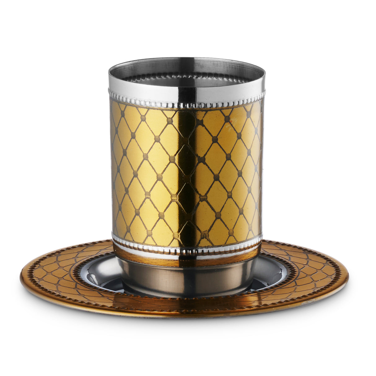 Kiddush Cup Set Stainless Steel - LEHADAR