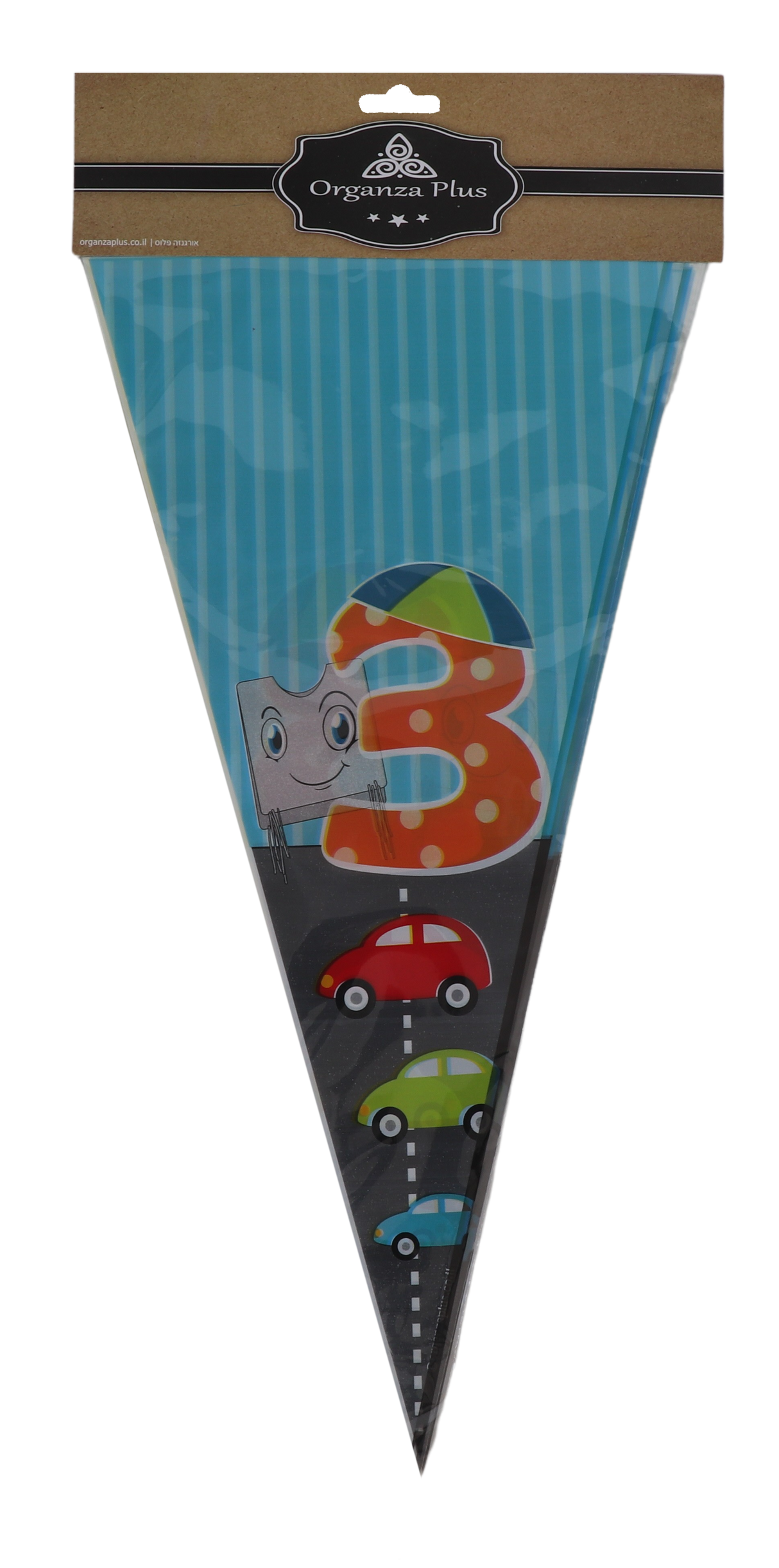 25 Upsherin Triangle Cellophane Bags - LEHADAR