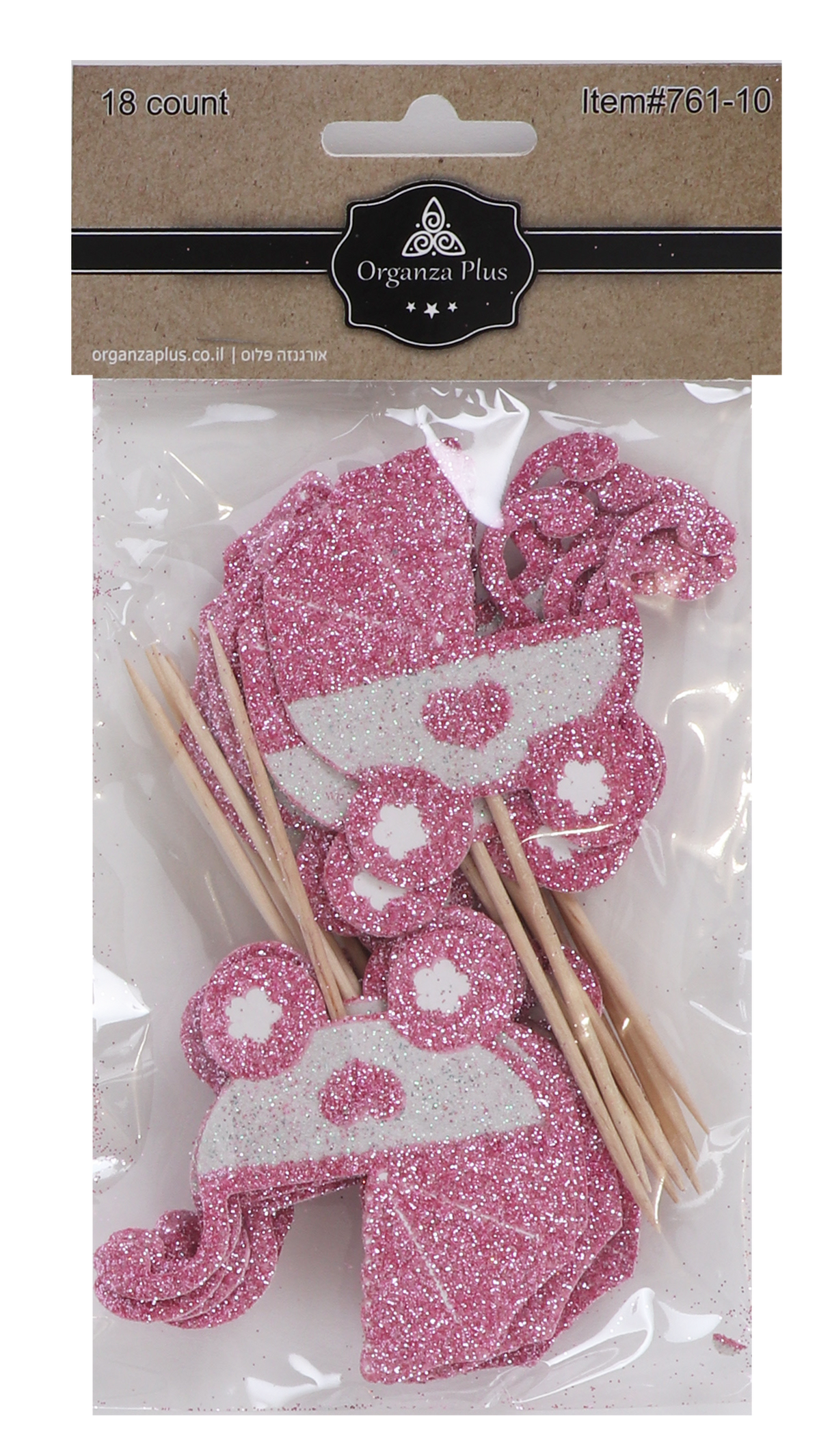 18 BabyCarriage Toothpicks for Cake Decarotion - LEHADAR