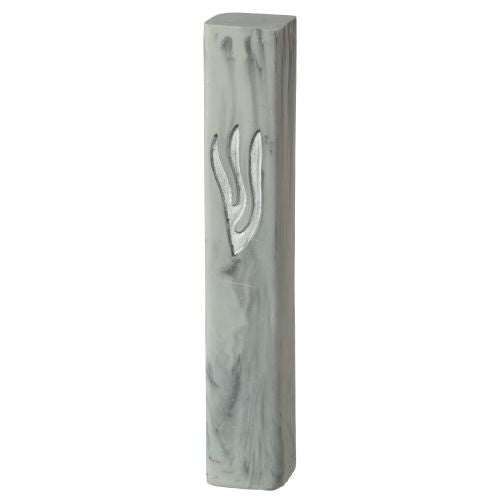 Stone look Polyresin Mezuzah 12 Cm - LEHADAR