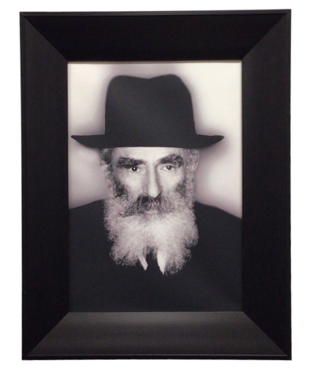 Painting of R' Yechezkel Levenstein, Size 14x20, Modern Brown Frame - LEHADAR