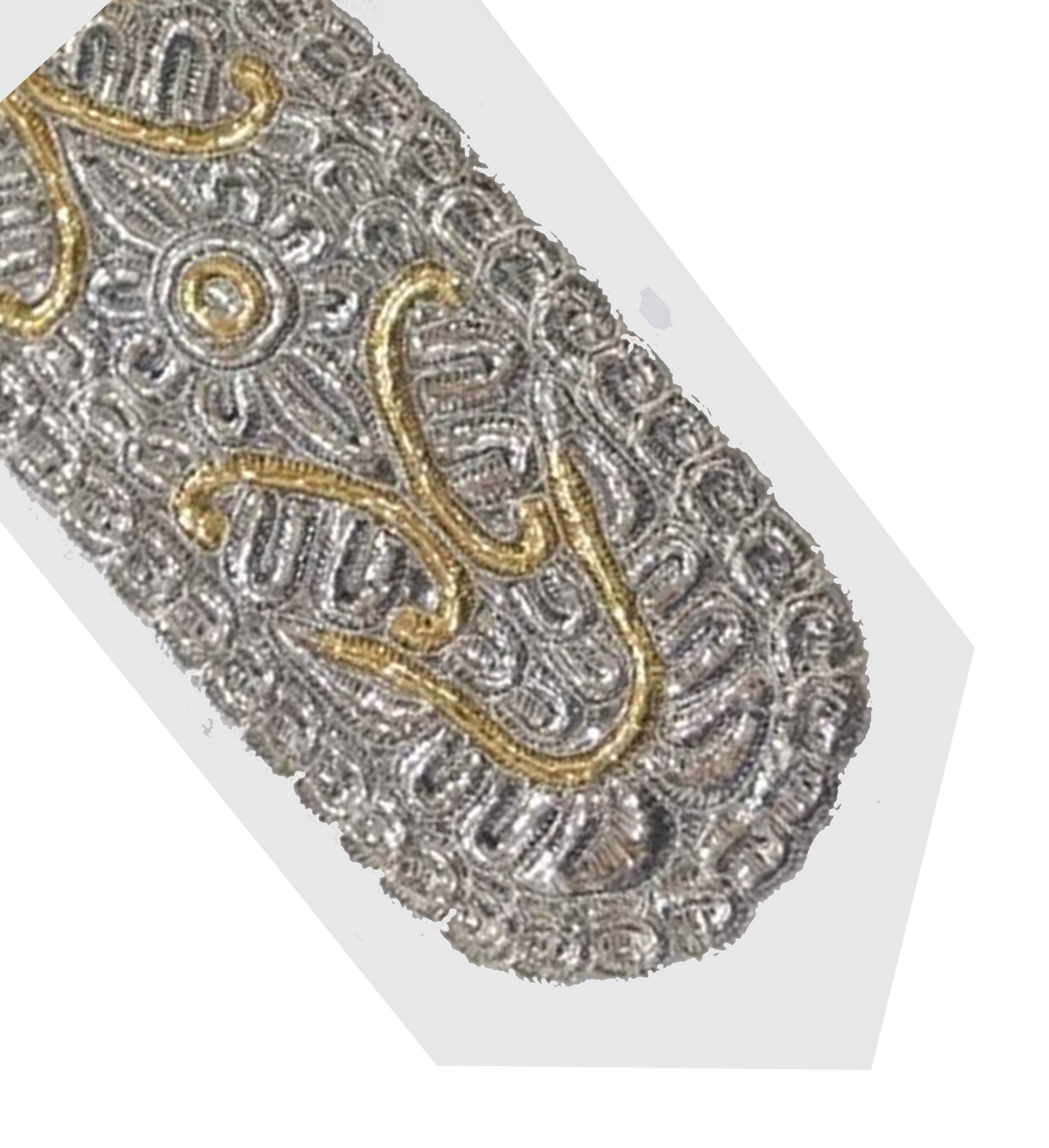 Silver & Gold Atarah Diamond Design 5.5" - LEHADAR