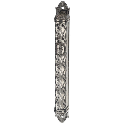Metal Mezuzah Cover with Ornaments - LEHADAR