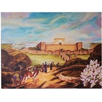 Wall Hanging Painting - "Bikurim" on canvas - Gallery finish - LEHADAR