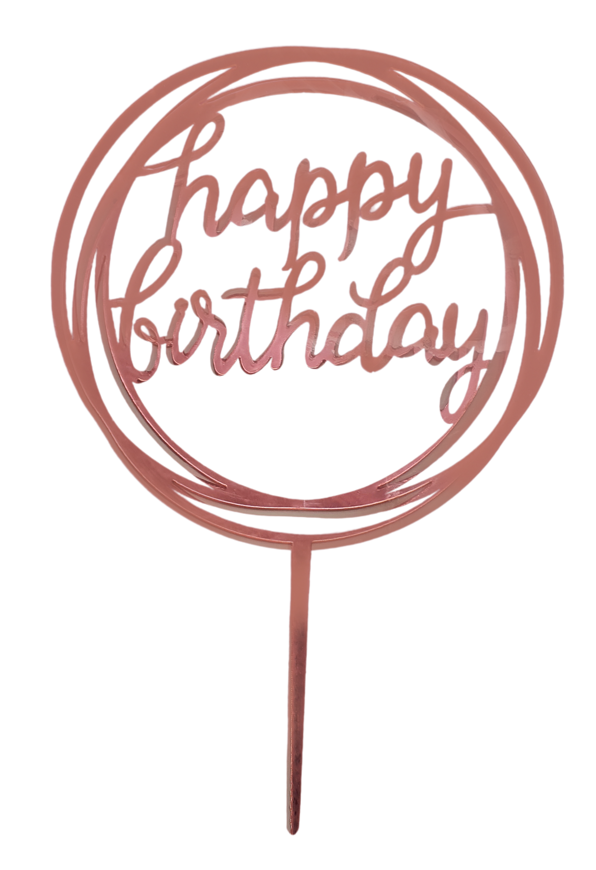 Happy Birthday Cake Topper 4"x6" - LEHADAR