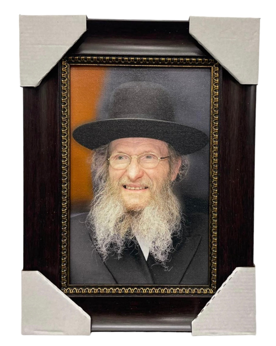 Painting of R' Don Segal, Modern Brown Frame - LEHADAR