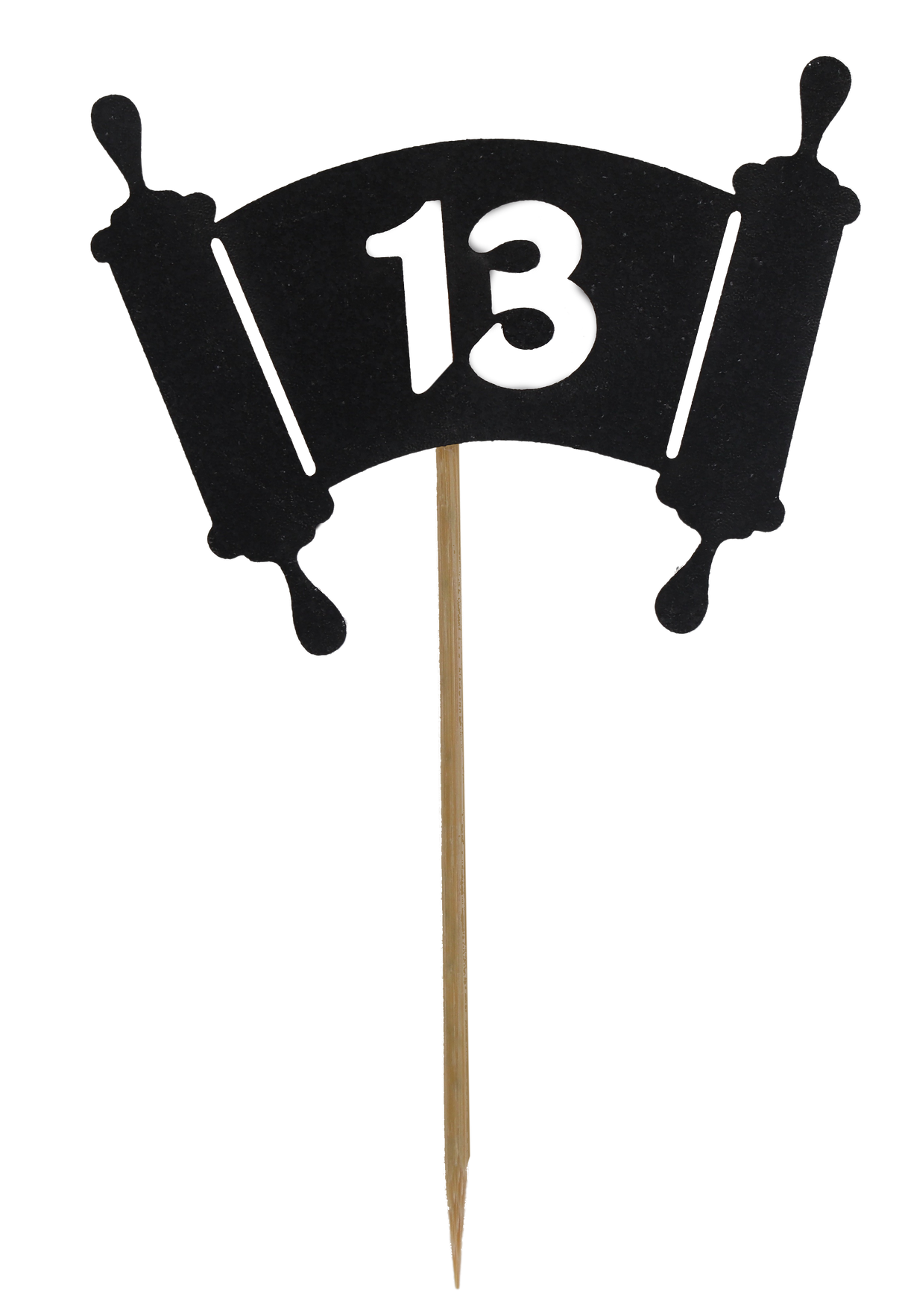 10 Bar Mitzva - Torah Toothpicks for Cake Decoration - LEHADAR