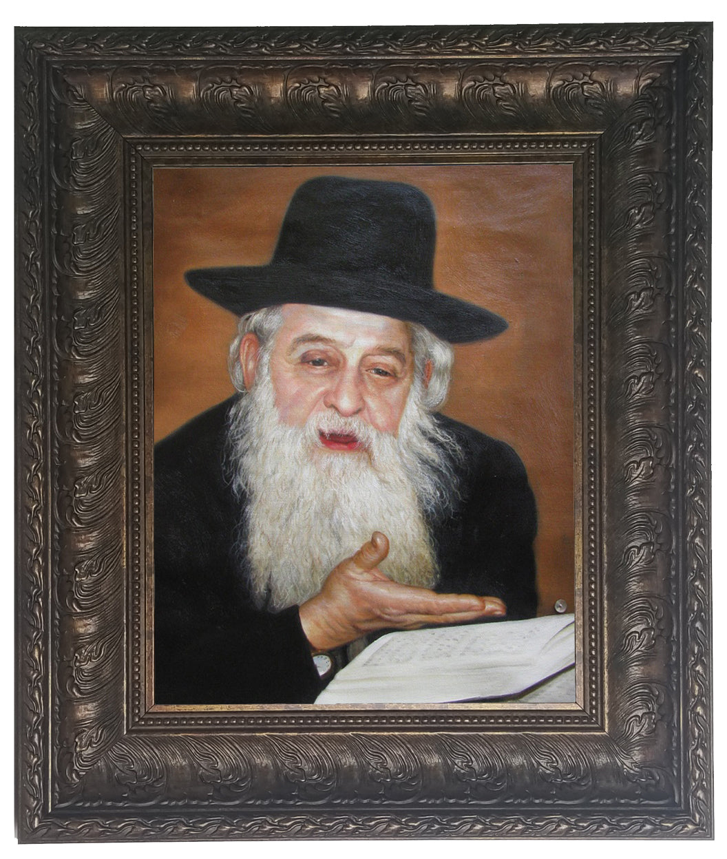 Rabbi Vachtfogel Giving Shiur in Large Frame, size: 16*20 - LEHADAR