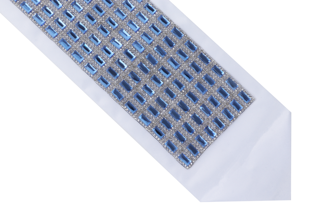 Atarah with Crystals and Blue Rectangular Stones 3.75" - LEHADAR