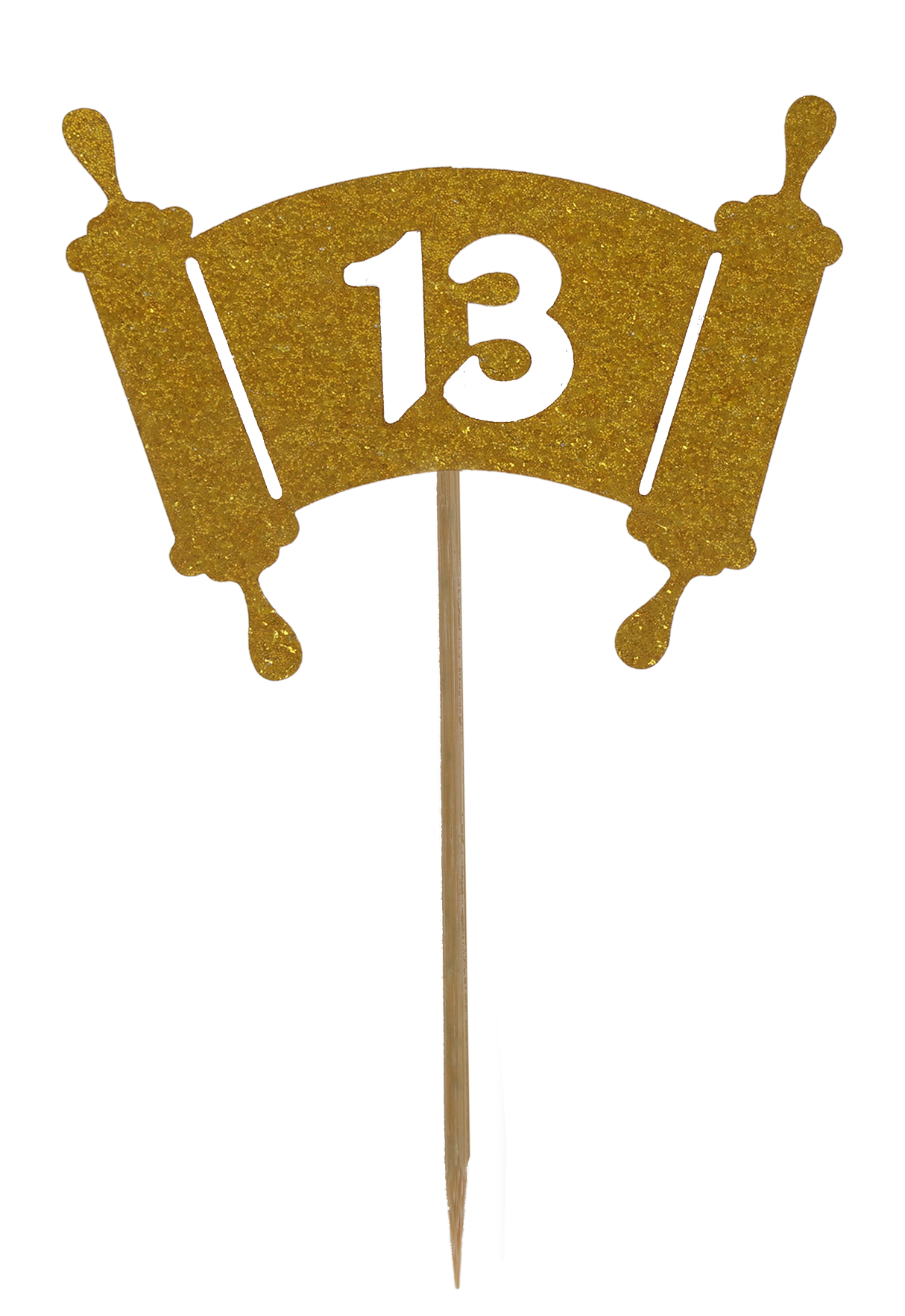 10 Bar Mitzva - Torah Toothpicks for Cake Decoration - LEHADAR