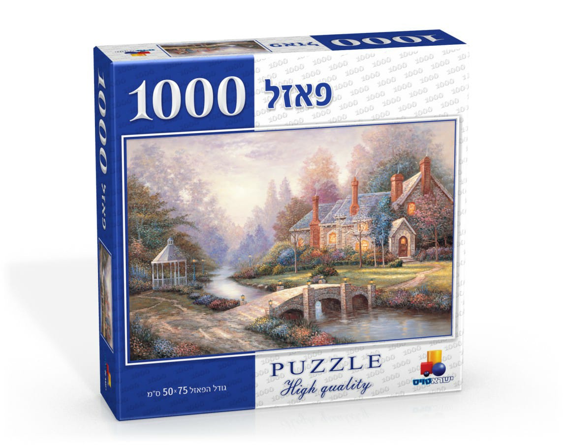 1000 pcs Puzzle - Nice Home at Shore Bridge - LEHADAR