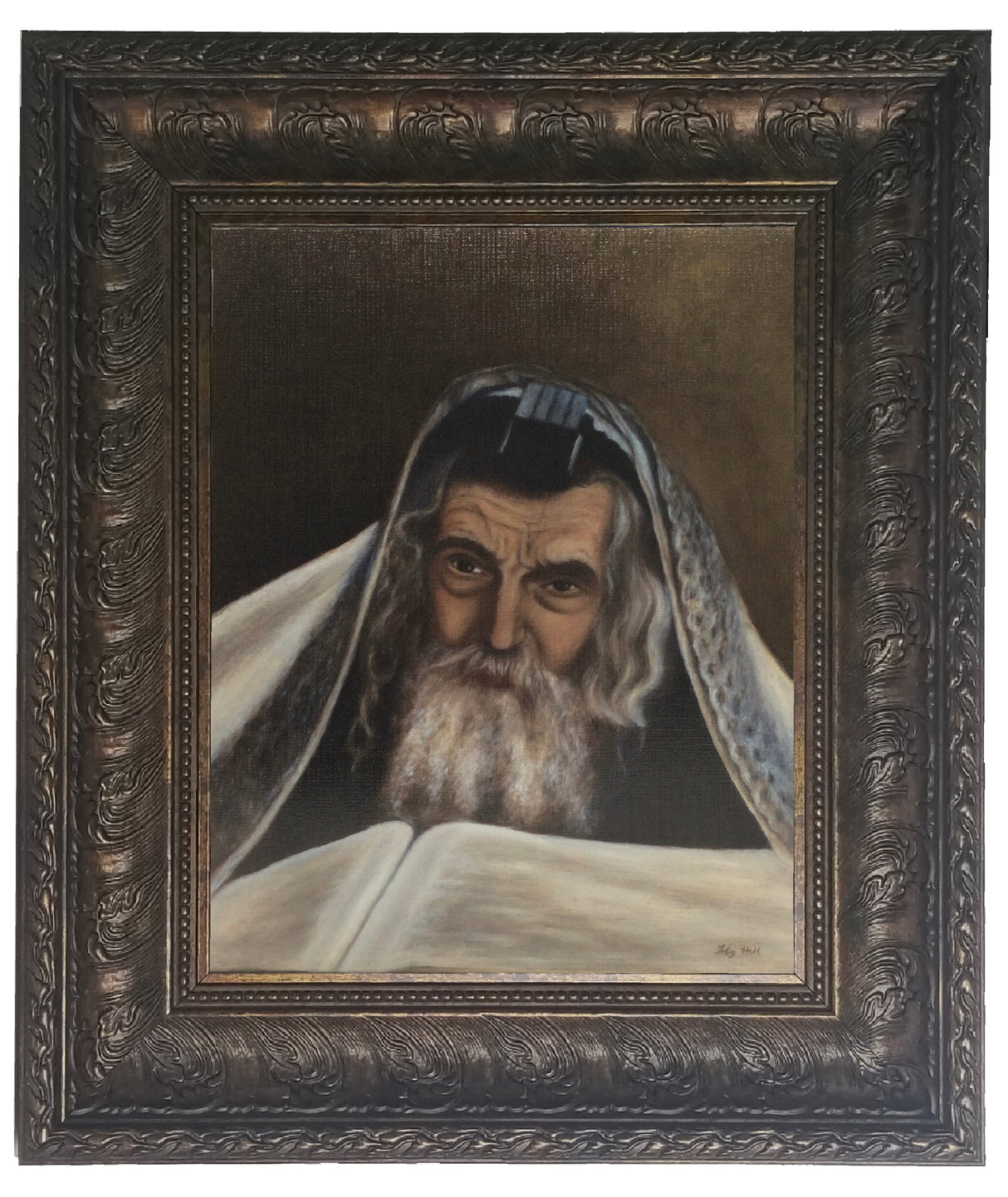 Painting of the Rivnitzer Rebbe, size: 16*20 - LEHADAR