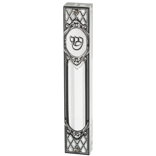 Square Perspex Mezuzah With Plaque - LEHADAR