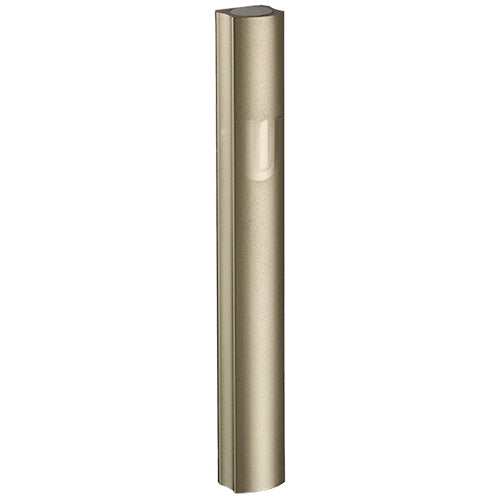 Aluminium Mezuzah 12cm- Dotted Design In Light Gold, With The Letter "shin" - LEHADAR