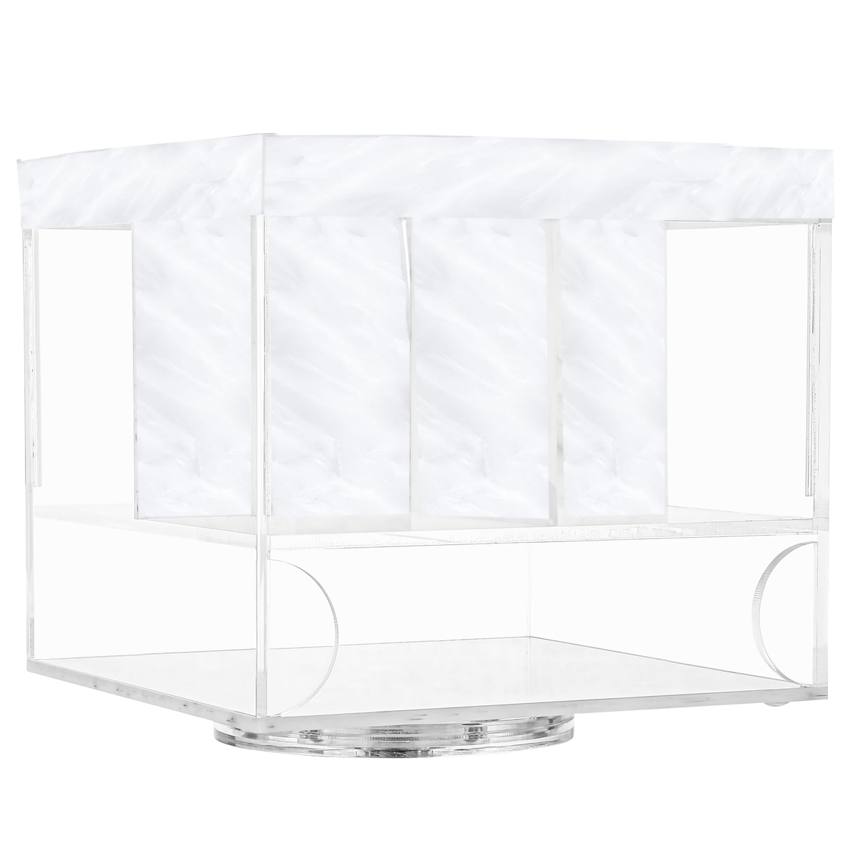 White pearl Cutlery And napkin holder - LEHADAR