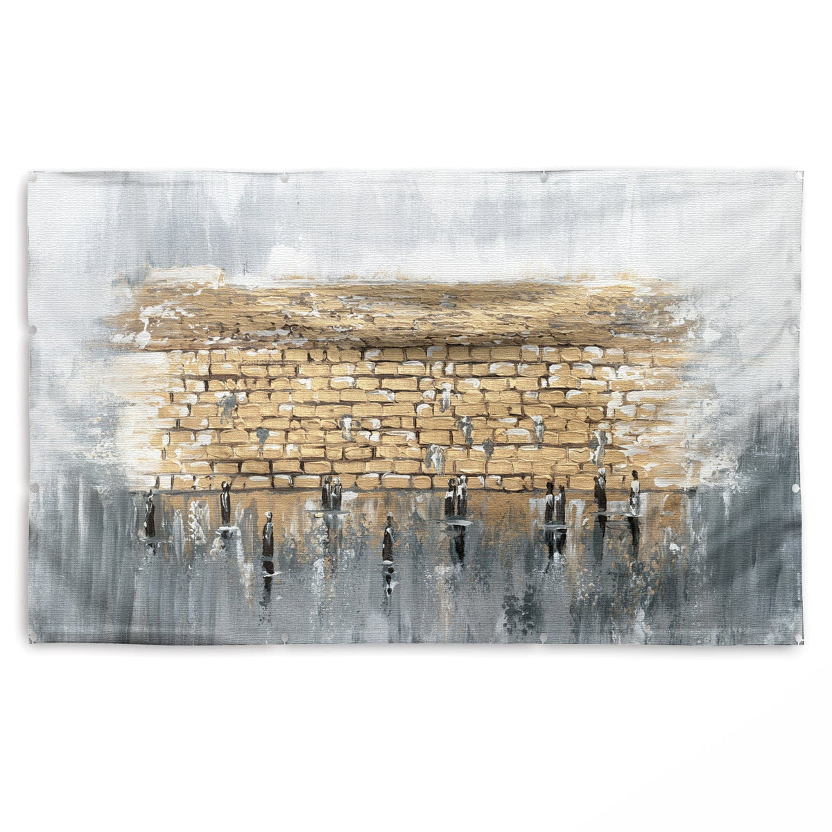 Kosel Reflected in Prayer Vinyl Sukkah Decoration - LEHADAR