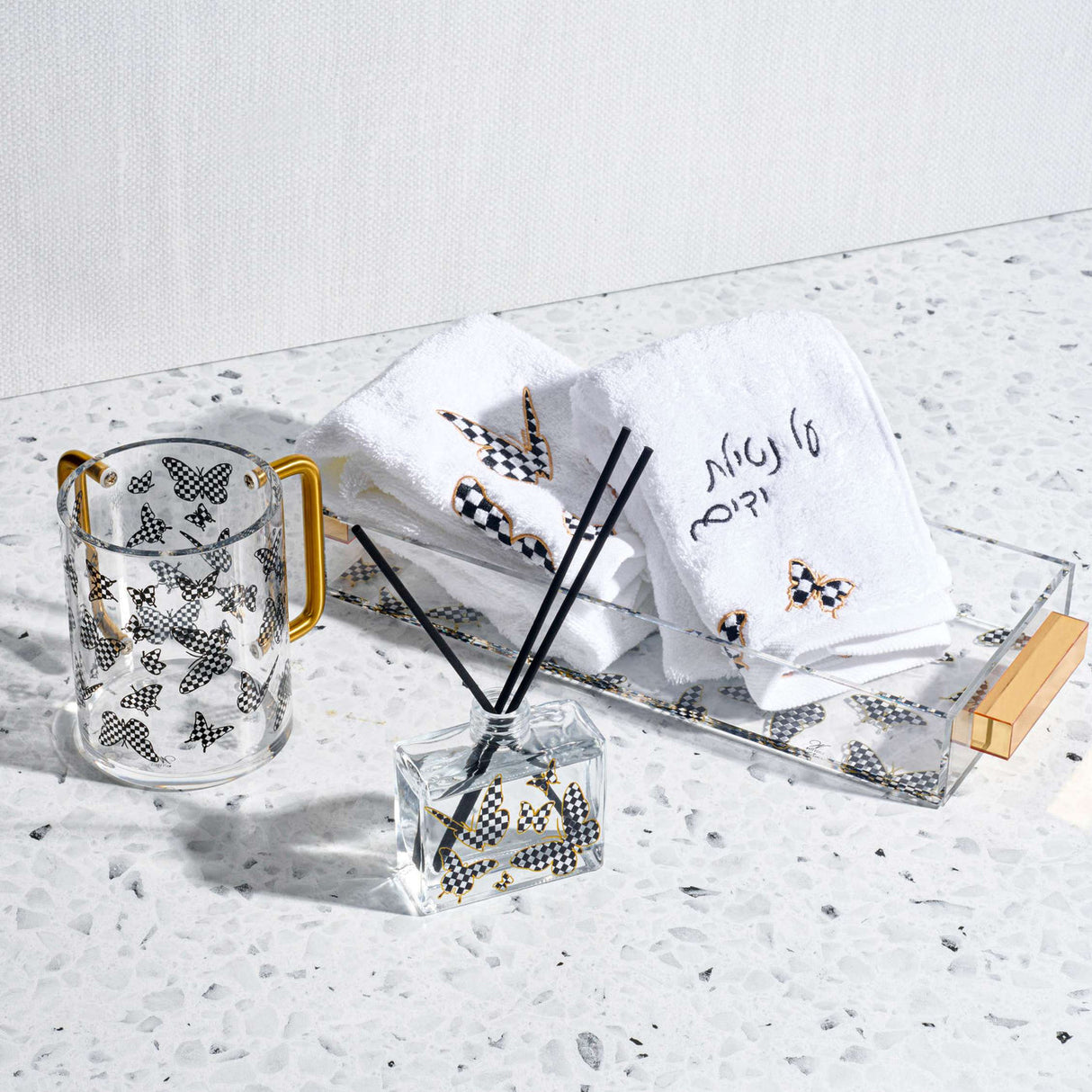 Onyx Butterfly Washing Cup - LEHADAR