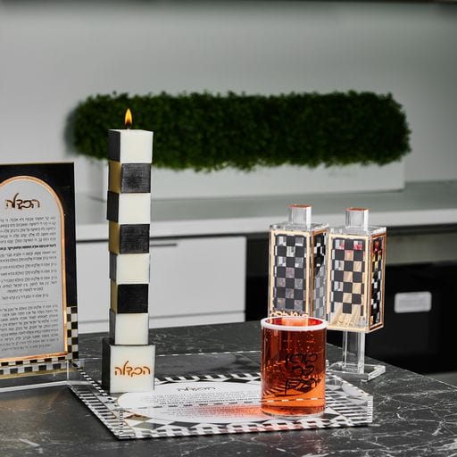 Onyx Havdalah Card - LEHADAR