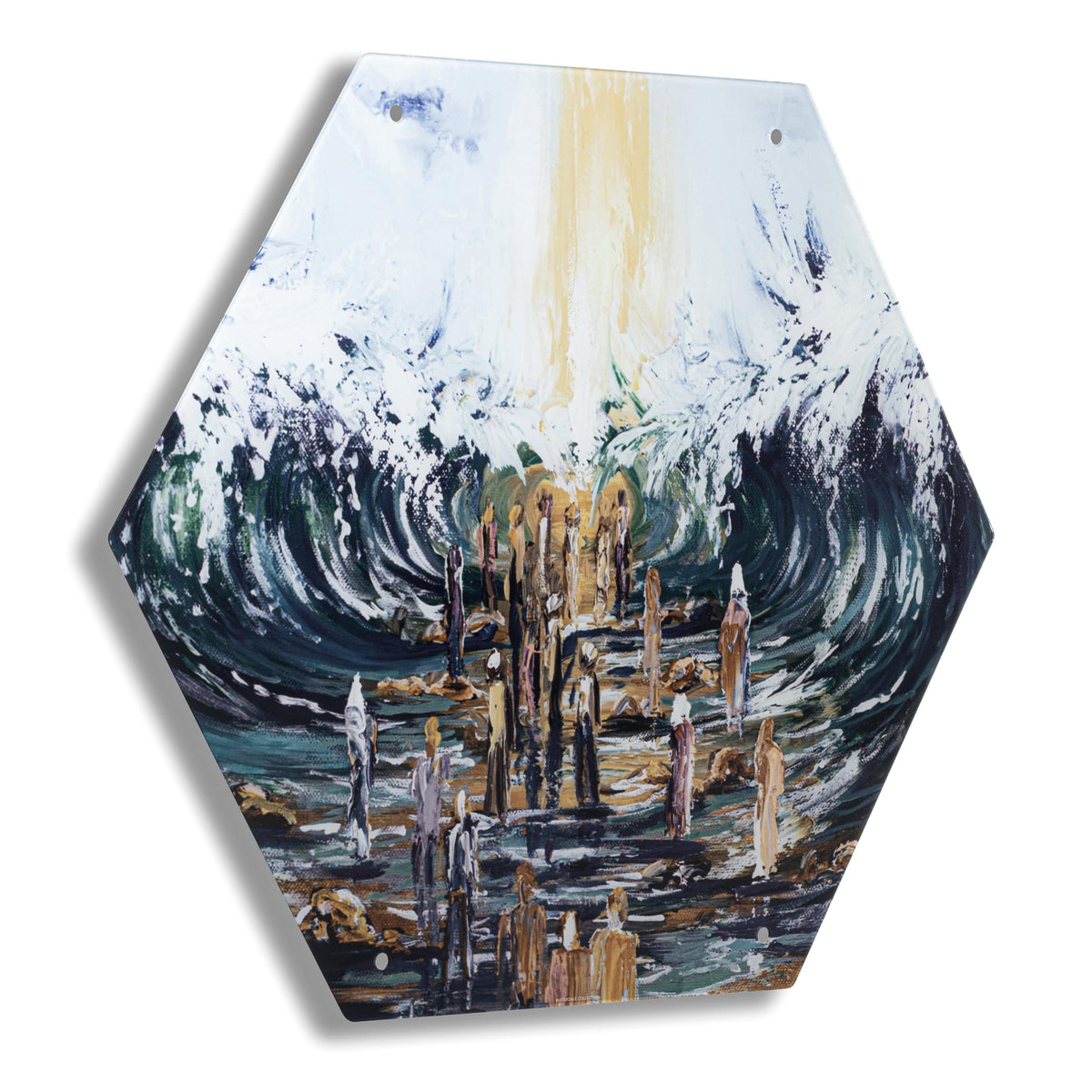 Painted Hexagon Sukkah Decorations - LEHADAR